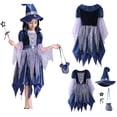 thumbnail image 1 of Witch Outfits Tulle Dress for Kids Girls Fancy Dress Up Halloween Outfits for Girls 7-8 Years Halloween Outfits Dress Up, 1 of 9