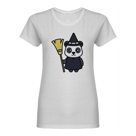 Witch Panda Shaped T-Shirt Women -Image by Shutterstock, Female Small