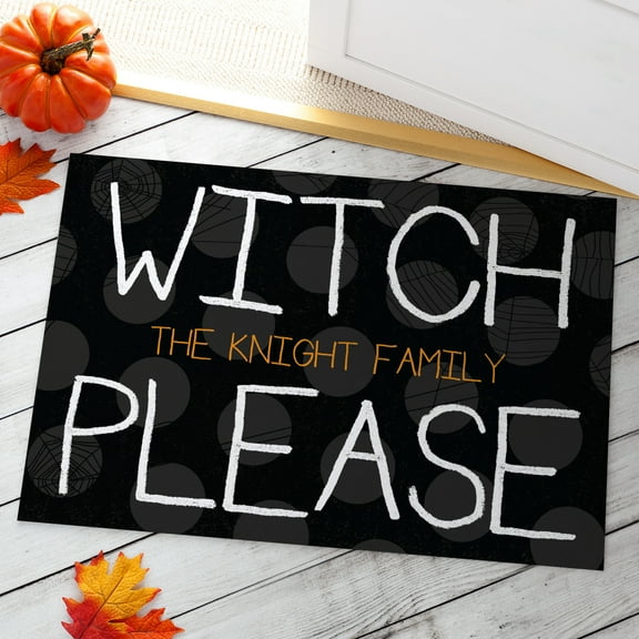 Witch Please Personalized Doormat