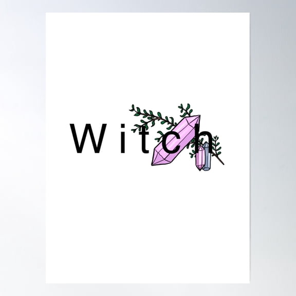 Witch Poster Wall Art, Modern Wall Decor, 8x12 UNFRAMED