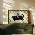 Cat Riding Food Witch Riding Black Cat Wall Art Print - Walmart.com