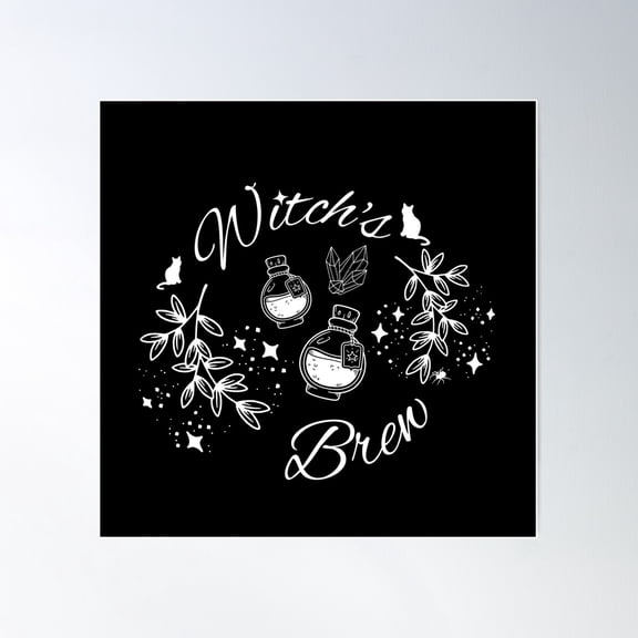 Witch'S Brew Poster Wall Art, Modern Wall Decor For Living Room Bedroom, 16x16 UNFRAMED