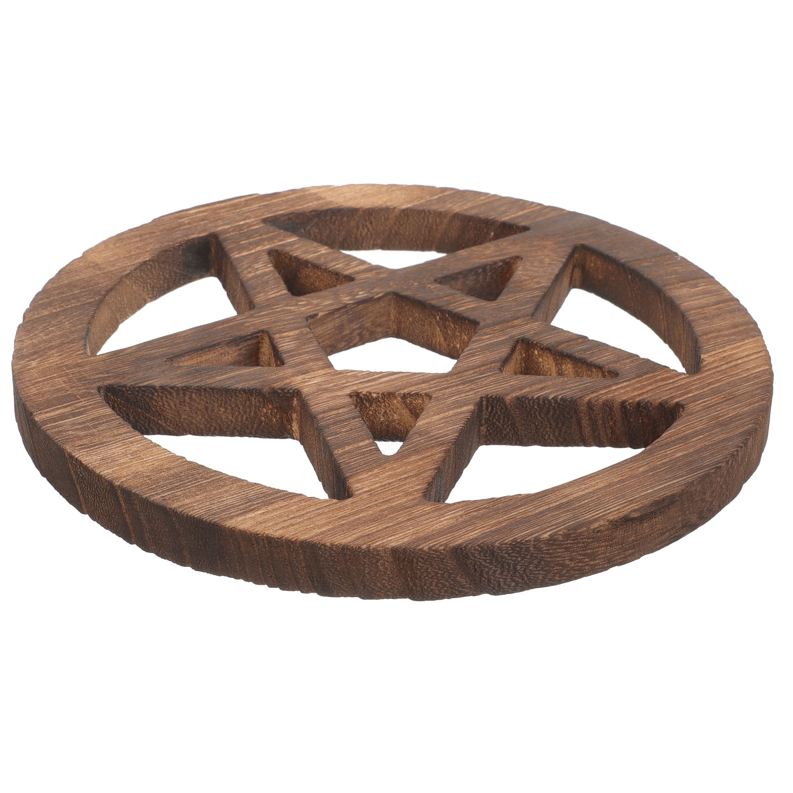 Witch Sacrificial Pentagram Wood Carving Ornament Ritual Decoration ...