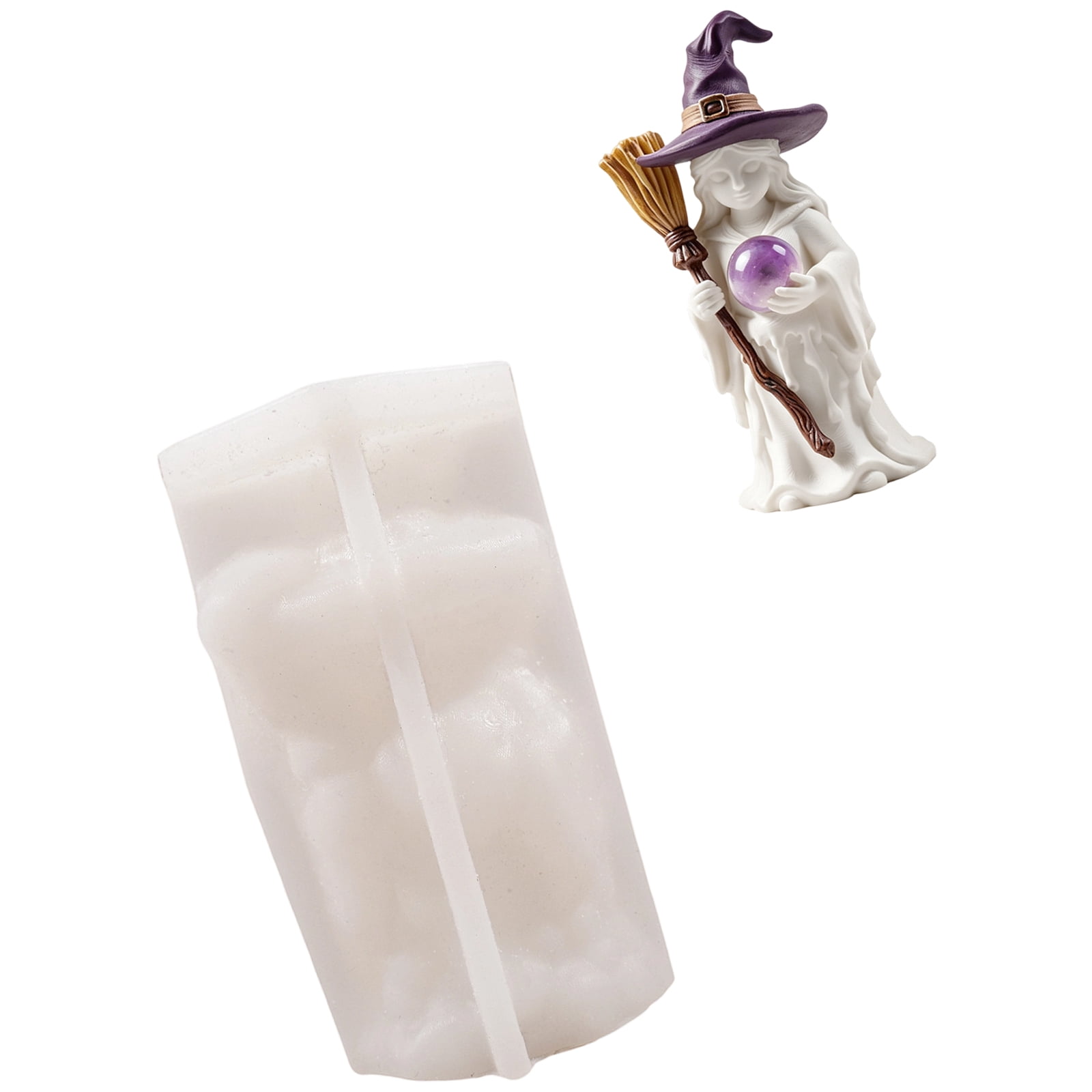 Witch Shape Silicone Molds for Handmade Soap Easy Demolding Halloween ...