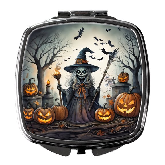 Witch Spooky Halloween Compact Mirror 2.75 in x 3 in