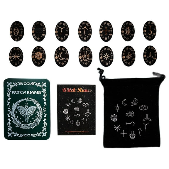 Witch Stones Wood Crystal Stones Set Witch Decors Witch Home Decors Set