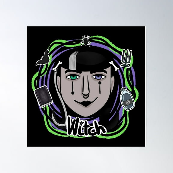 Witch Stuff Poster Wall Art, Modern Wall Decor For Living Room Bedroom, 30x30 UNFRAMED