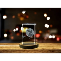 Witch Symbols 3D Engraved Crystal Decor