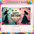 thumbnail image 1 of Witch Theme Banner Fairy Magic Halloween Decoration for Kids Party Fantasy Celebration, 1 of 9