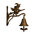 thumbnail image 1 of Witch Themed Entryway Door Chimes Handmade Wall Hanging With Metal Bells, 1 of 8