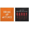 thumbnail image 1 of Witch Themed Paper Party Napkins - 5" x 5" | Assorted Design | Pack of 16, 1 of 6