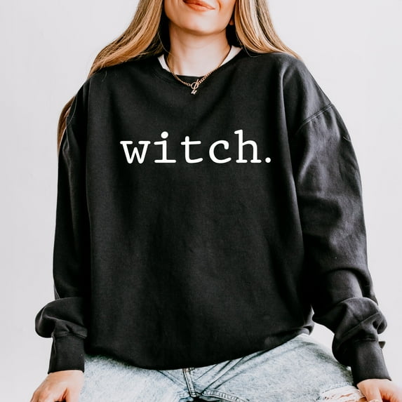 Witch Typewriter - Women's Lightweight Garment Dyed Sweatshirt