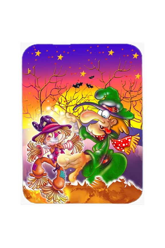 Witch Voodoo Scarecrow Halloween Mouse Pad, Hot Pad or Trivet