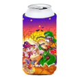 thumbnail image 1 of Witch Voodoo Scarecrow Halloween Tall Boy Can cooler Hugger, 1 of 1