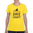 thumbnail image 1 of Witch Way To The Candy? T-Shirt Women -Image by Shutterstock, Female x-Large, 1 of 4