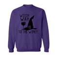 thumbnail image 1 of Witch Way To The Wine? Crewneck Sweatshirt, 1 of 3