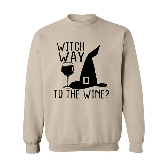 Witch Way To The Wine? Crewneck Sweatshirt