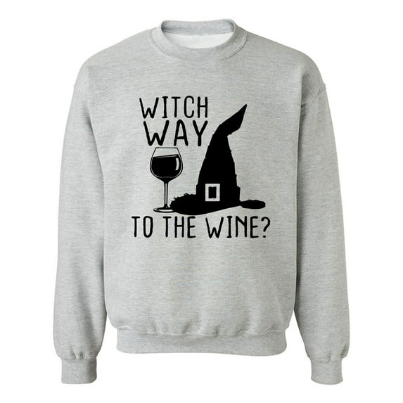 Witch Way To The Wine? Crewneck Sweatshirt