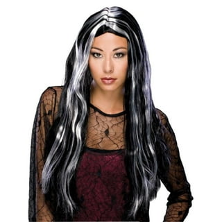 Witch Wig Bk Grey Streak Witch Wig Bk Grey Streak