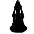 thumbnail image 1 of Witch Women's Halloween Fancy-Dress Costume, Women's Medieval Renaissance Hooded Dress, Vintage Corset Dress with Classic Look, Gothic Clothes for Women Halloween Costume Parties, 1 of 3
