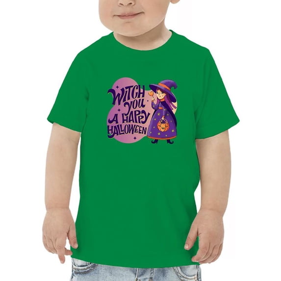 Witch You A Happy Hallowen! T-Shirt Toddler -Image by Shutterstock, 3 Toddler