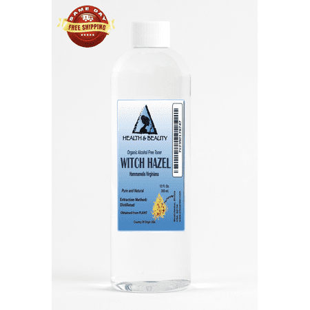Witch hazel distillate face toner all natural 12 oz