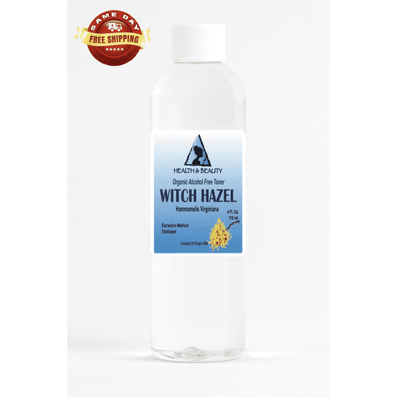 Witch hazel distillate face toner all natural 4 oz
