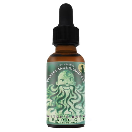 Witch's Brew Beard Oil Scented with Silver Fir, Patchouli, Frankincense and Lavender from Woodlands Beard Co. (1oz)
