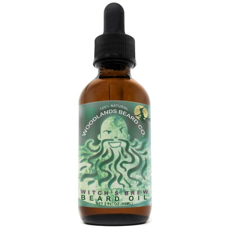 Witch's Brew Beard Oil Scented with Silver Fir, Patchouli, Frankincense and Lavender from Woodlands Beard Co. (2oz)