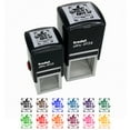 thumbnail image 1 of Witch's Brew Potions Label With Bat Halloween Self-Inking Rubber Stamp Ink Stamper - Yellow Ink - Small 1 Inch, 1 of 7
