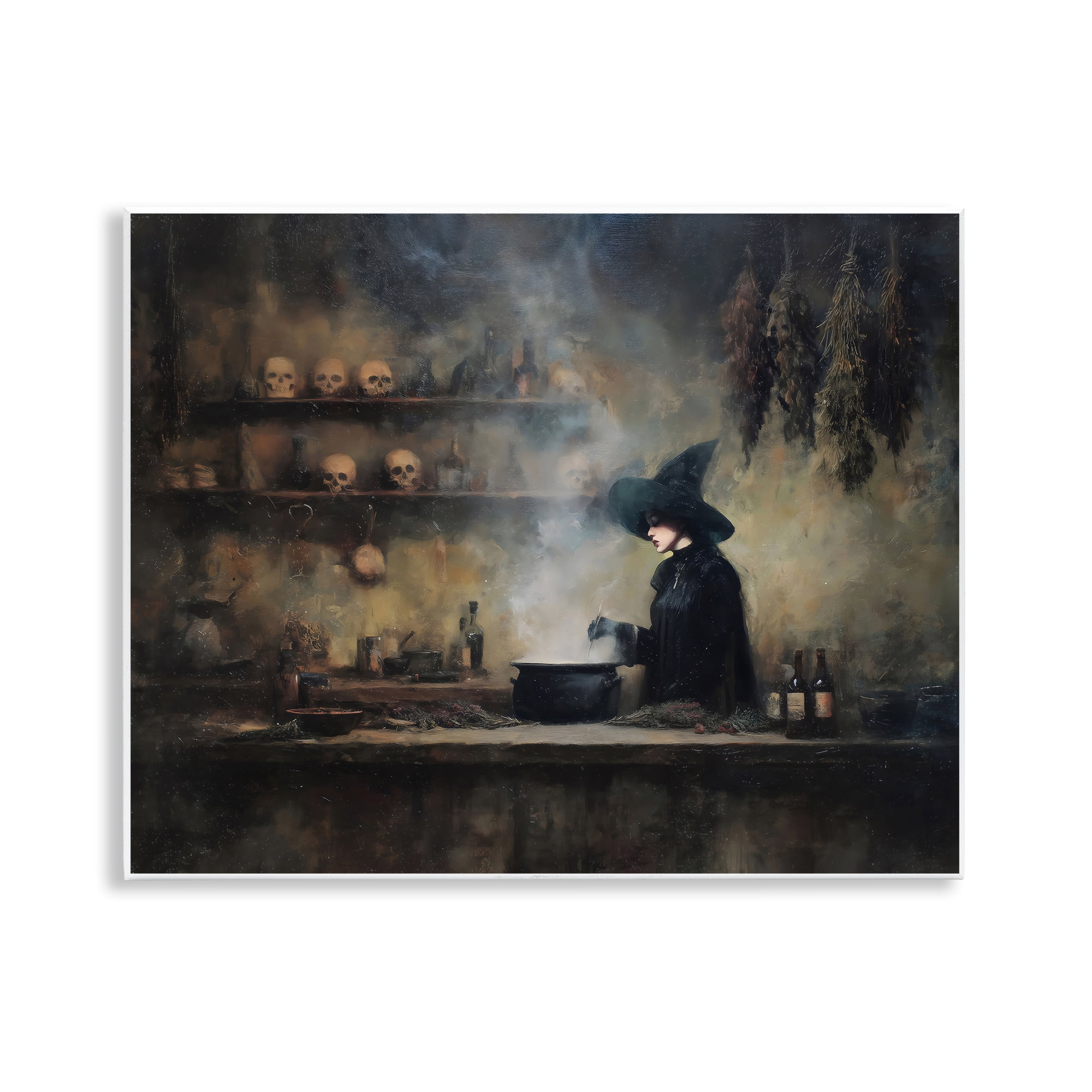 Witch's Cauldron Brew Wall Plaque Art, design by Arlington Prints