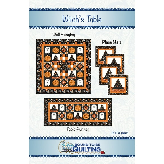 Witch's Table Trio of Designs Pattern by Bound to Be Quilting