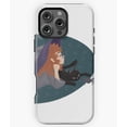 thumbnail image 1 of Witch with Cat Creepy Halloween Phone Case for iPhone 16 15 14 13 12 11 Pro Max, 1 of 2