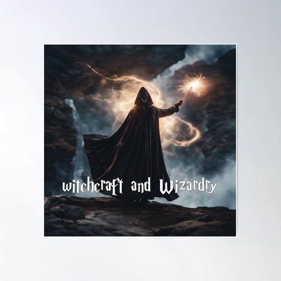 Witchcraft And Wizardry Poster Wall Art, Modern Wall Decor For Living Room Bedroom, 8x12 UNFRAMED