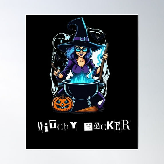 Witchcraft Coding Poster Wall Art, Modern Wall Decor For Living Room Bedroom, 8x12 UNFRAMED