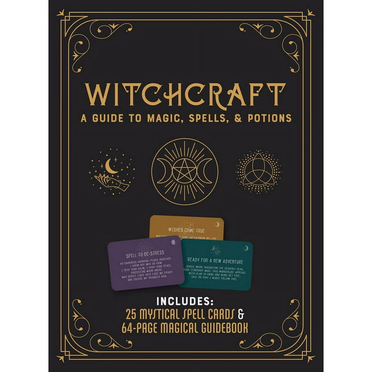 Witchcraft Kit : A Guide to Magic, Spells, and Potions - Includes: 25  Mystical Spell Cards and 64-page Magical Guidebook (Kit) 