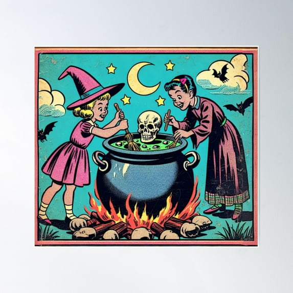 \Witchcraft Lesson Poster Wall Art, Modern Wall Decor For Living Room Bedroom, 8x12 UNFRAMED