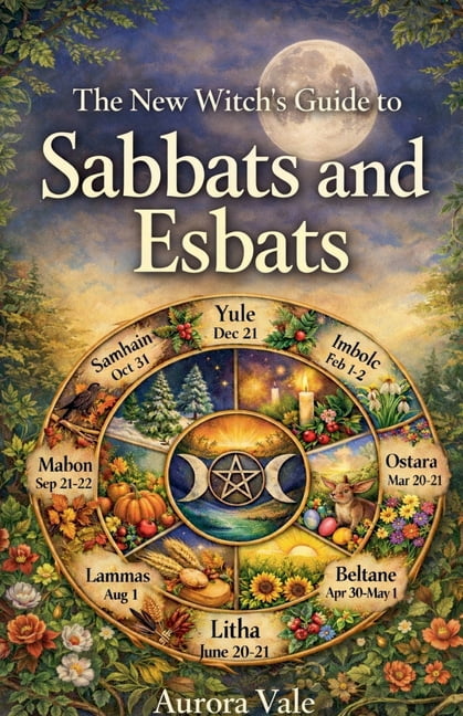 Witchcraft The New Witch's Guide to Sabbats and Esbats: How to Use the Witch's Wheel of the Year and the Moon Phases in your Magica, Book 4, (Paperback)