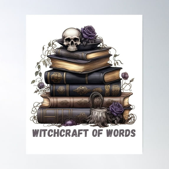 Witchcraft Of Words Poster Wall Art, Modern Wall Decor For Living Room Bedroom, 24x36 UNFRAMED