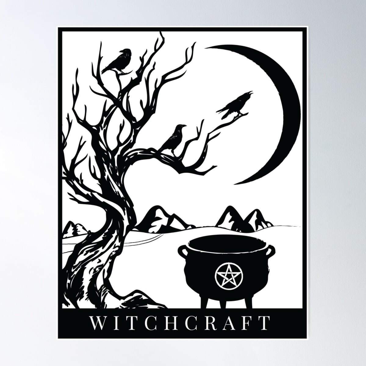 Witchcraft Poster Wall Art, Modern Wall Decor For Living Room