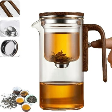 Witchcraft TeaPot Enchanti Tea Pot Magic Teapot Enchantipot Magic Tea Pot Magic Teapot with Infuser Glass Teapot with Strainer for Blooming Tea Loose Leaf Tea 720ml