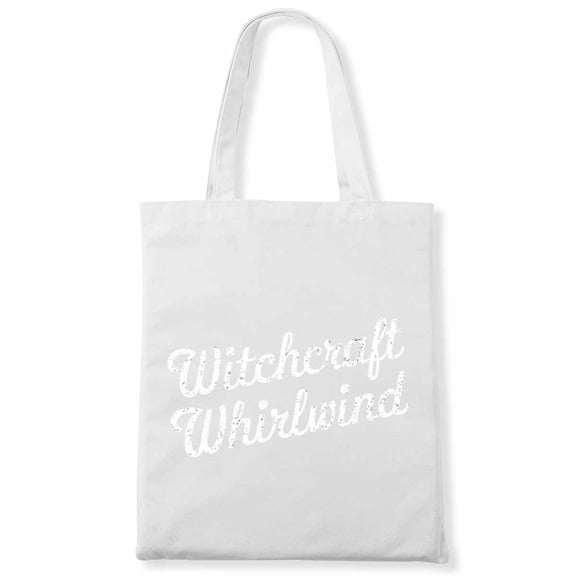 Witchcraft Whirlwind Funny Groovy Peace Halloween Canvas Bag 1Pc