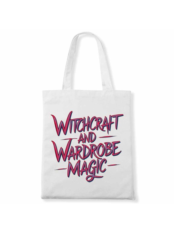 Witchcraft and Wardrobe Magic. Halloween Cruise Drinking Men Women Canvas Bag 1Pc