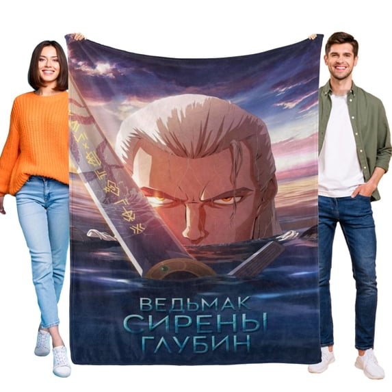 The Witcher Sirens of the Deep-Anti-Pilling Flannel Blanket Soft Lightweight Plush Fuzzy Cozy Luxury Blanket for Home and Kitchen Use – Perfect for Kids and Adults 48"*71"(120cm*180cm)