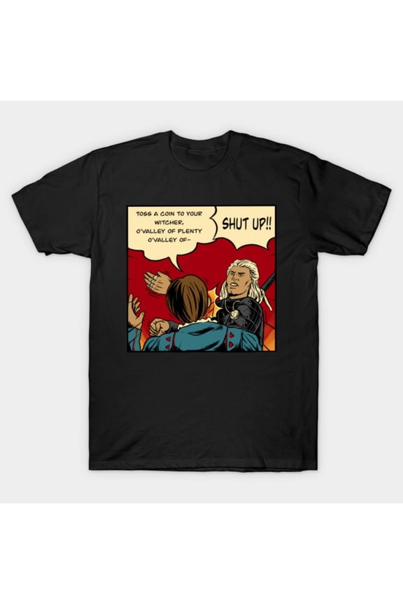 Witcher Slap Geralt Of Rivia Fantasy Action Parody TV Unisex T-Shirt, for men & women, up to size 5XL