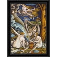 thumbnail image 1 of Witches 28x40 Large Black Ornate Wood Framed Canvas Art by Hans Baldung, 1 of 2