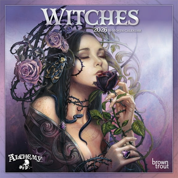 Witches Alchemy OFFICIAL | 2026 7x14" (Hanging) Mini Wall Calendar | BrownTrout