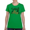 thumbnail image 1 of Witches Be Crazy. Lettering T-Shirt Women -Image by Shutterstock, Female XX-Large, 1 of 4