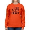 thumbnail image 1 of Witches Be Crazy. Sweatshirt Women -Image by Shutterstock, Female x-Large, 1 of 4