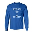 thumbnail image 1 of Witches Be Sippin' Adult Long Sleeve T-shirt, 1 of 3